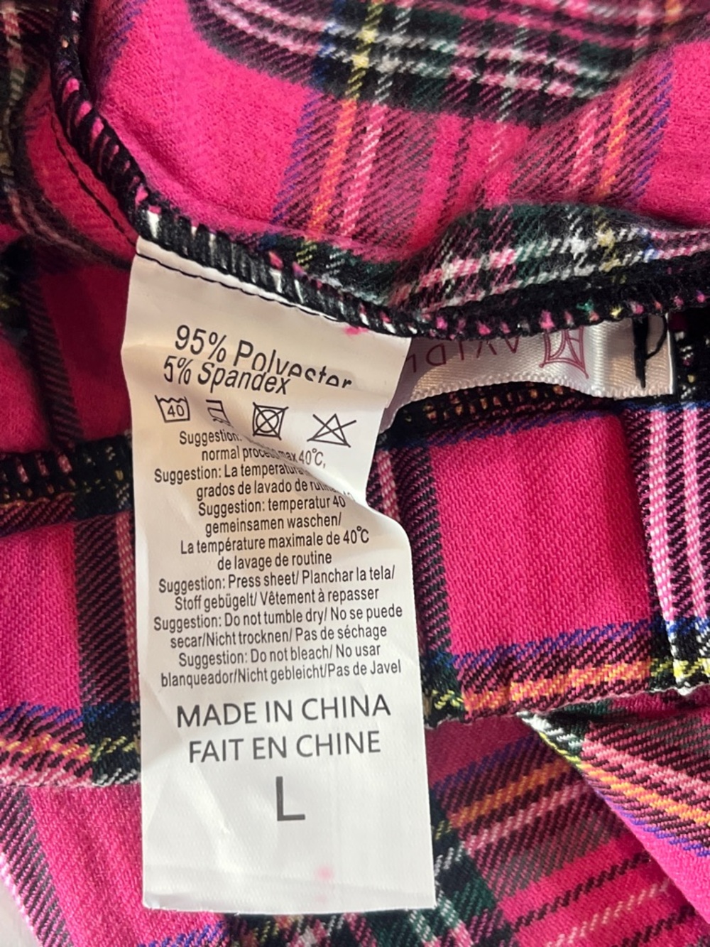 Pink Plaid Pleated Schoolgirl Punk Grunge Micro Mini Skirt Cosplay - Picture 8 of 8